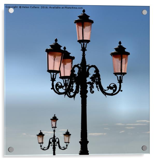 VENETIAN LAMPS                                     Acrylic by Helen Cullens