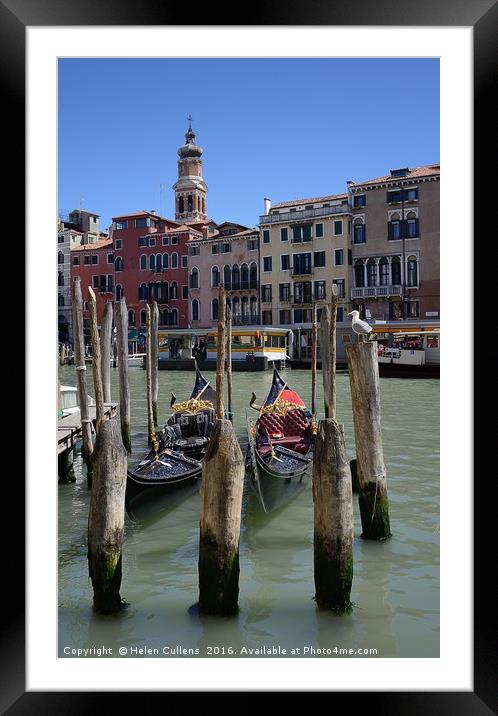 GRAND CANAL VENICE                                 Framed Mounted Print by Helen Cullens