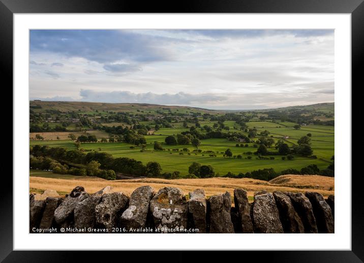 Teesdale Framed Mounted Print by Michael Greaves