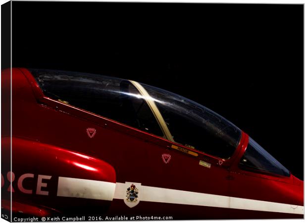 Red Arrow Hawk in the shadows Canvas Print by Keith Campbell