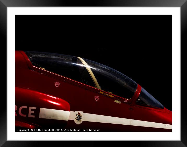 Red Arrow Hawk in the shadows Framed Mounted Print by Keith Campbell