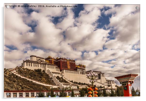 Big Sky in Tibet Acrylic by colin chalkley