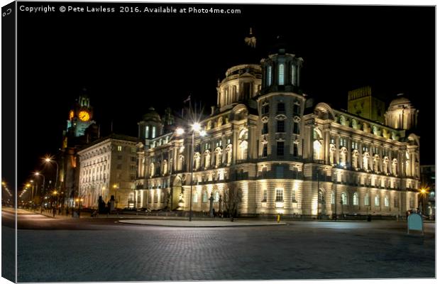 Three Graces Canvas Print by Pete Lawless