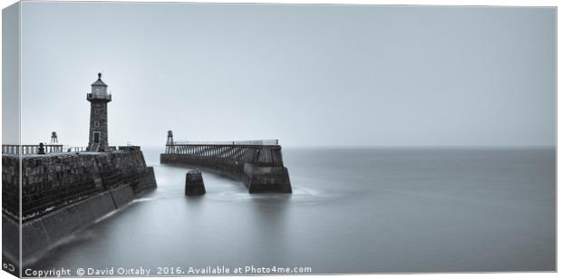 Whitby East harbour Canvas Print by David Oxtaby  ARPS