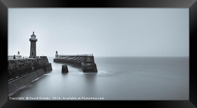 Whitby East harbour Framed Print by David Oxtaby  ARPS