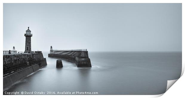 Whitby East harbour Print by David Oxtaby  ARPS
