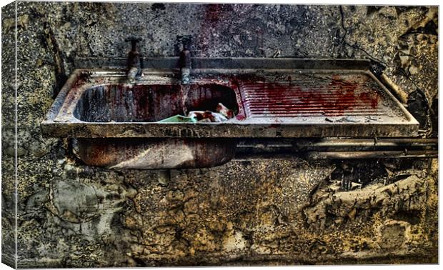 Morgue Sink Canvas Print by William AttardMcCarthy