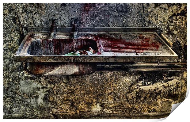 Morgue Sink Print by William AttardMcCarthy