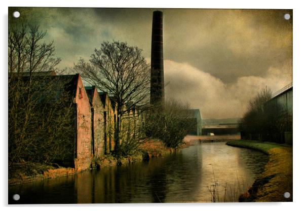 Old Mills Acrylic by Irene Burdell