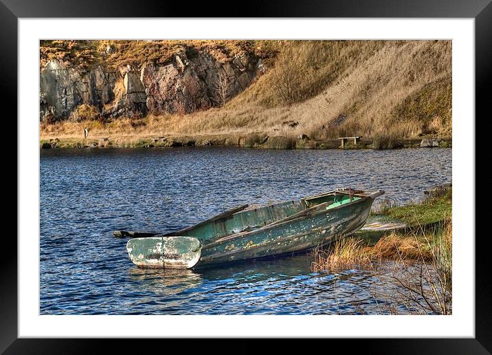 Abandoned boat. Framed Mounted Print by Irene Burdell