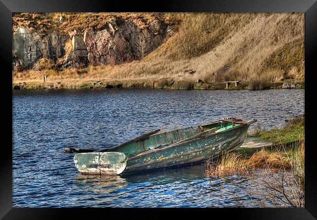 Abandoned boat. Framed Print by Irene Burdell