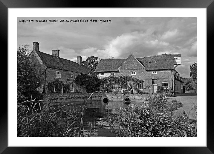 Flatford Mill Suffolk Framed Mounted Print by Diana Mower