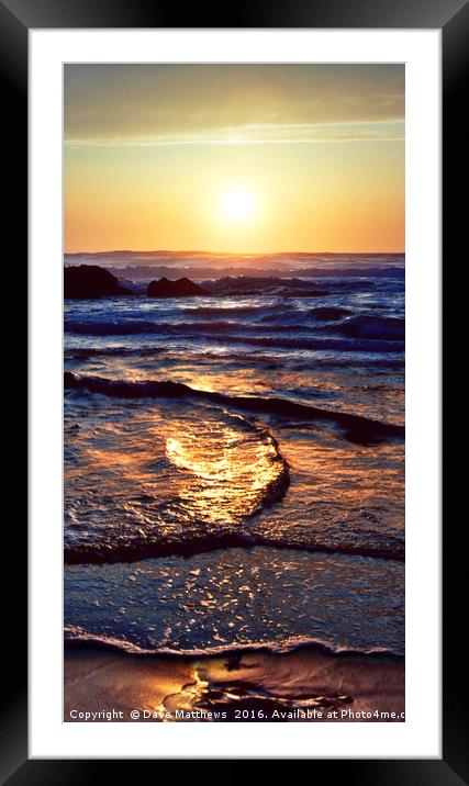 Chapel Sunset Framed Mounted Print by Dave Matthews