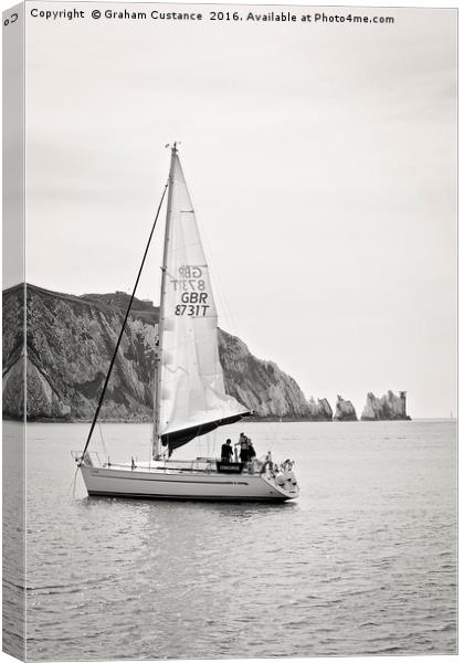 The Needles Canvas Print by Graham Custance