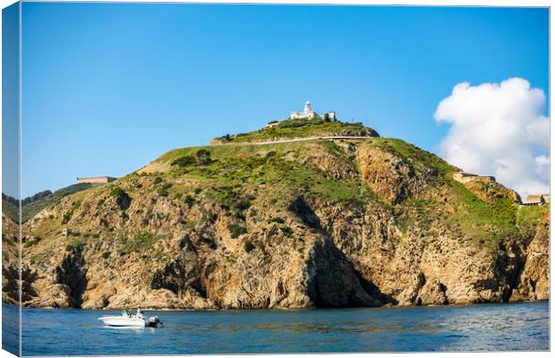 Faro Punta Almina Canvas Print by Wight Landscapes