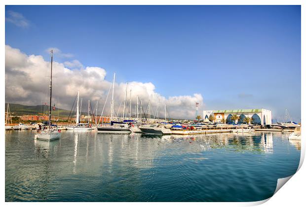 Marina Smir Print by Wight Landscapes