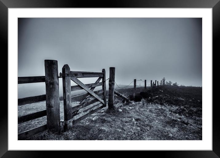 Gate in the Mist  Framed Mounted Print by Gavin Liddle
