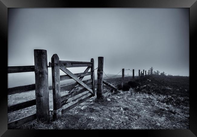 Gate in the Mist  Framed Print by Gavin Liddle