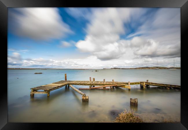 Circular Jetty Newton Isle Of Wight Framed Print by Wight Landscapes