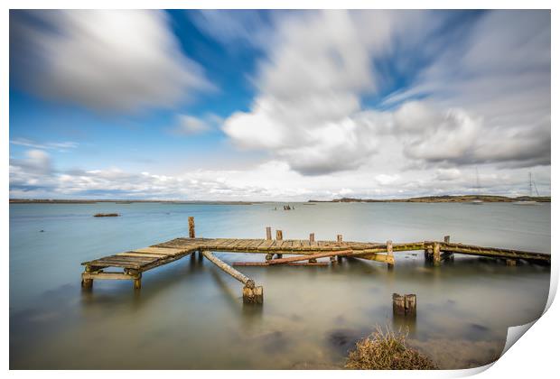 Circular Jetty Newton Isle Of Wight Print by Wight Landscapes