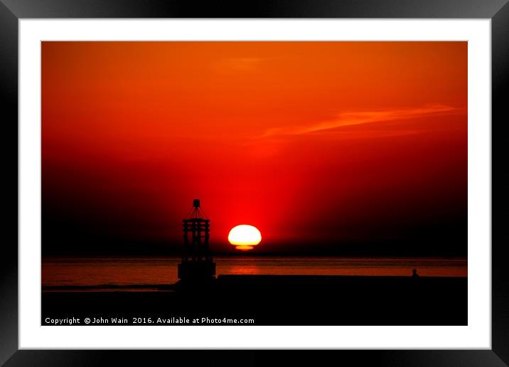Another Sunset. Framed Mounted Print by John Wain