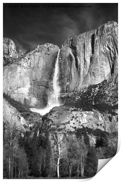 Yosemite Falls Print by Rob Turner