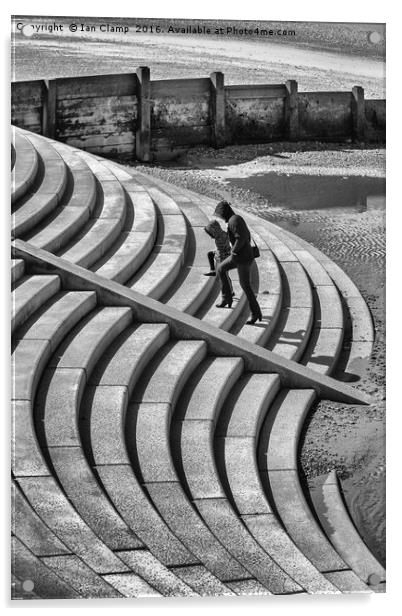Blackpool Steps and curves Acrylic by Ian Clamp