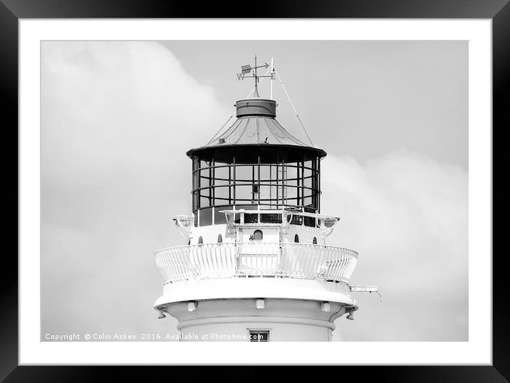 Top of the Lighthouse Framed Mounted Print by Colin Askew