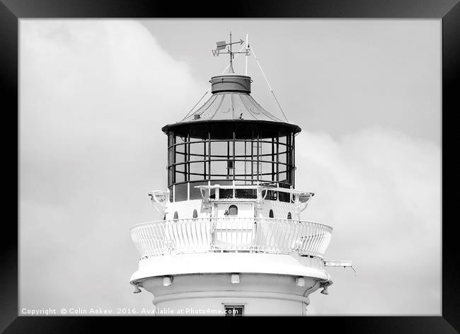 Top of the Lighthouse Framed Print by Colin Askew