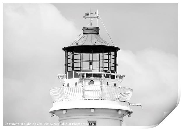 Top of the Lighthouse Print by Colin Askew