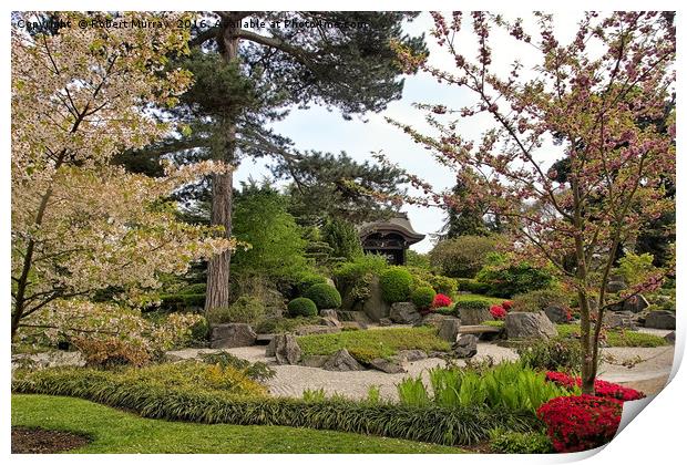The Japanese Garden Print by Robert Murray