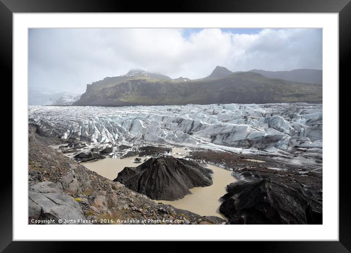 Glacier landscape  Framed Mounted Print by Jutta Klassen
