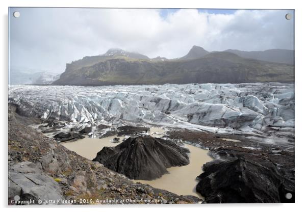 Glacier landscape  Acrylic by Jutta Klassen