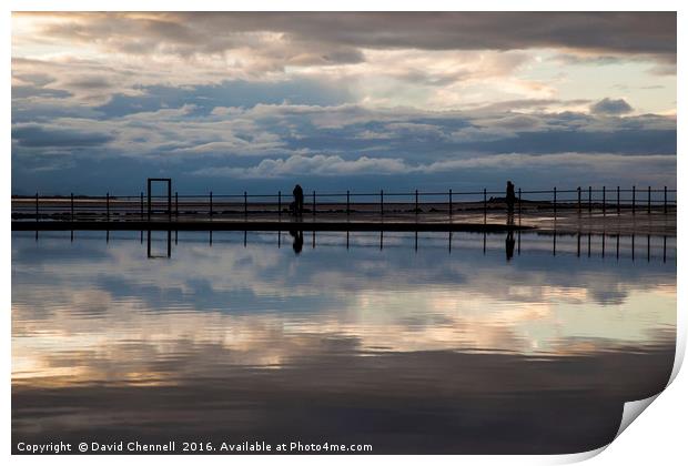 West Kirby Marine Lake  Print by David Chennell
