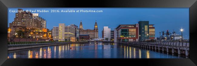 Princes Dock Panorama Framed Print by Paul Madden