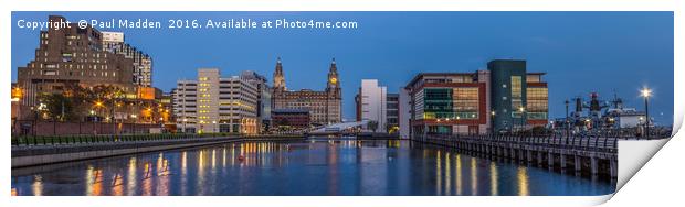 Princes Dock Panorama Print by Paul Madden