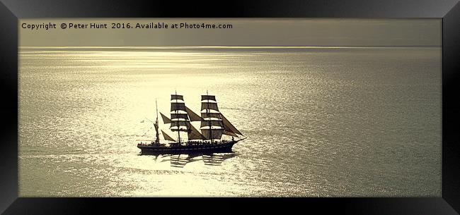 The Joy Of Sailing A Tall Ship Framed Print by Peter F Hunt
