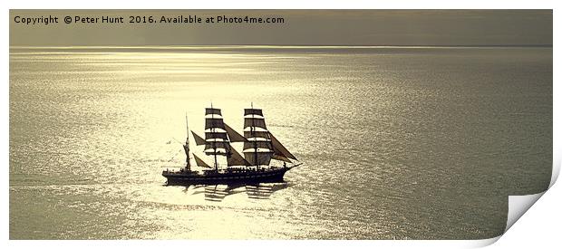 The Joy Of Sailing A Tall Ship Print by Peter F Hunt