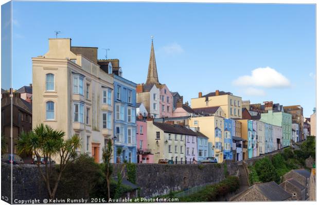 tenby town Canvas Print by Kelvin Rumsby