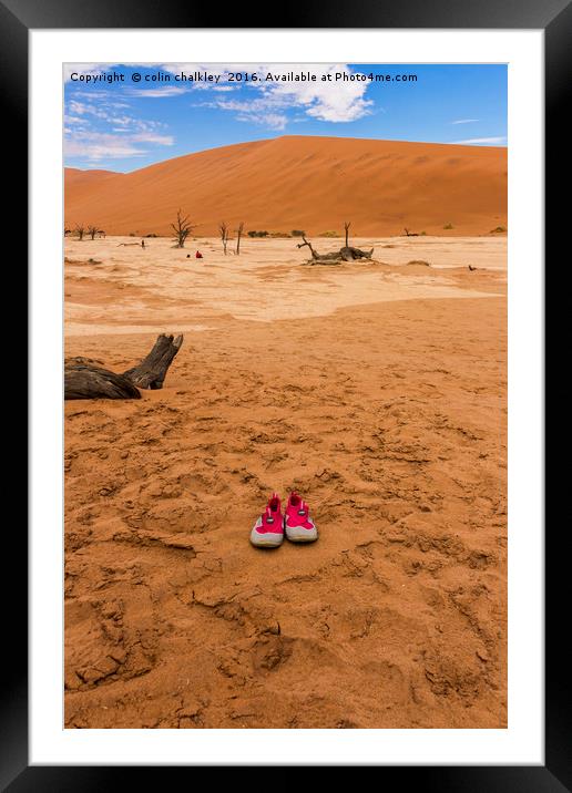 Barefoot is Easier Framed Mounted Print by colin chalkley