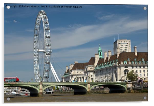 The London Eye Acrylic by Robert Murray
