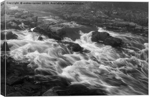 WHITE WATER Canvas Print by andrew saxton