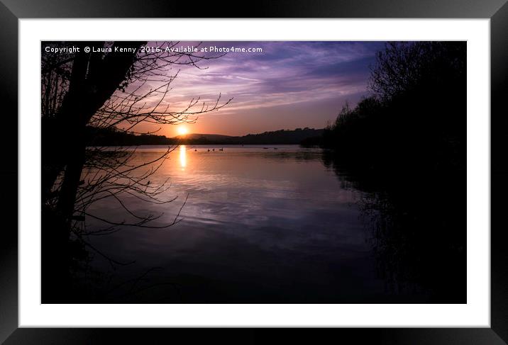 Evening on the Water Framed Mounted Print by Laura Kenny