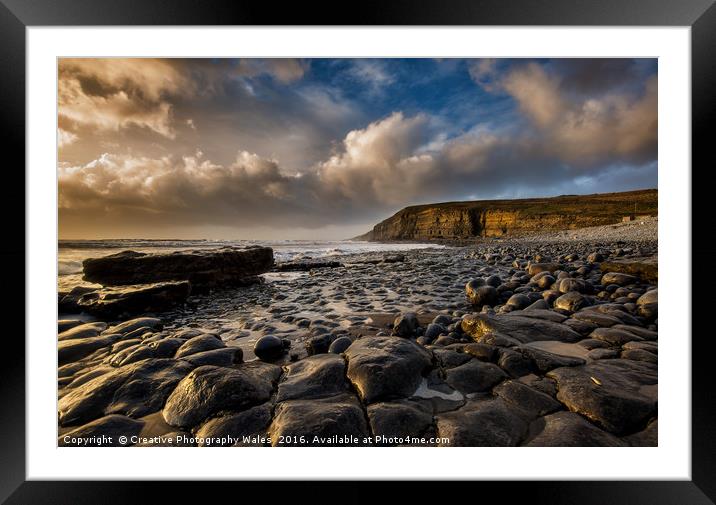 Dunraven Bay at Southerndown Framed Mounted Print by Creative Photography Wales