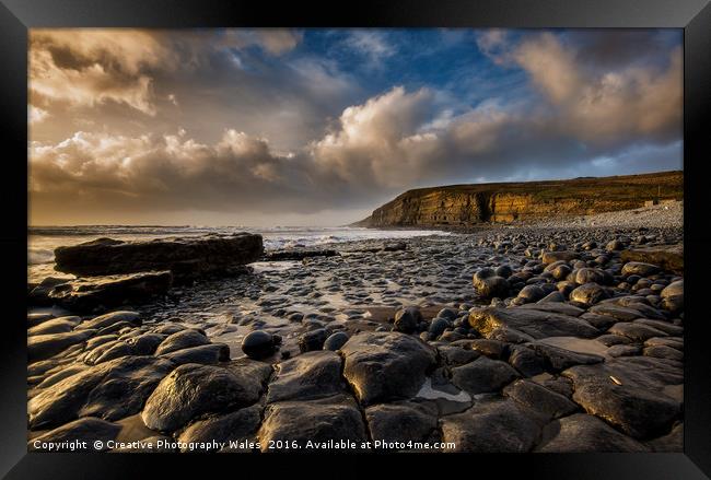 Dunraven Bay at Southerndown Framed Print by Creative Photography Wales