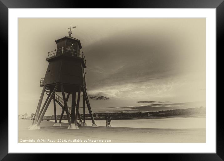 The old lighthouse Framed Mounted Print by Phil Reay