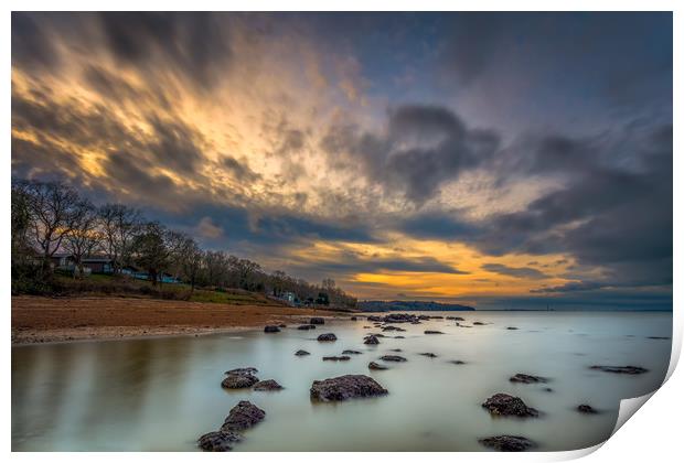 Woodside Bay Retreat Print by Wight Landscapes