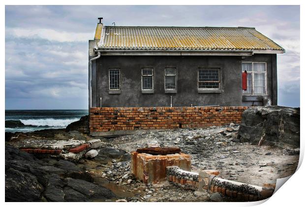 Old House Robben Island Print by Karl Daniels