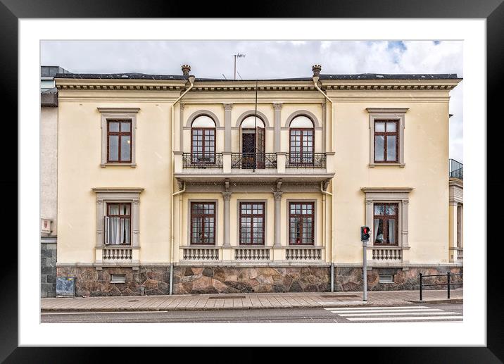 Helsingborg Old Building Facade Framed Mounted Print by Antony McAulay
