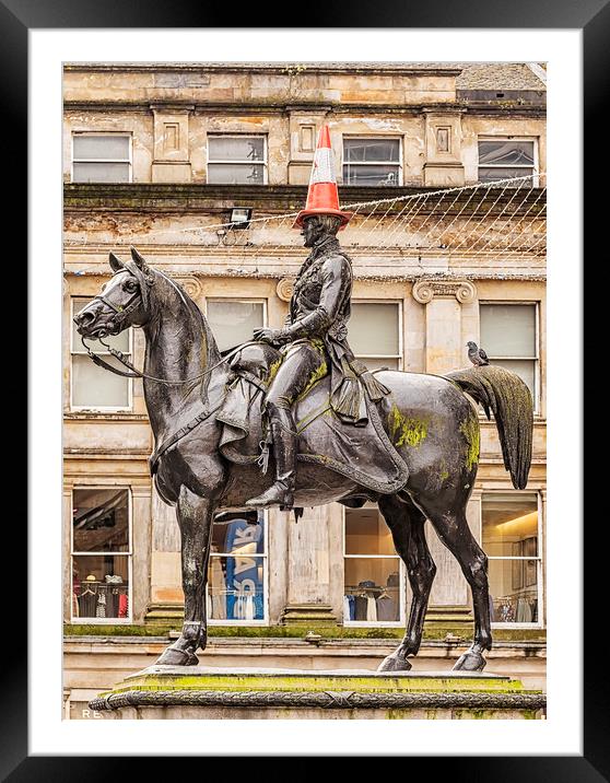 Duke of Wellington Statue Framed Mounted Print by Antony McAulay